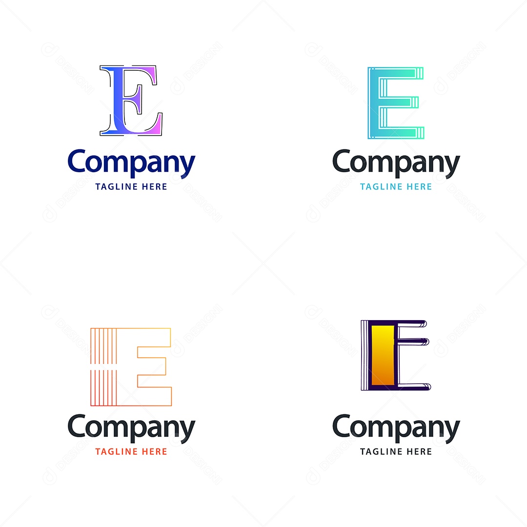 Logo Personalizado Empresas Vetor Empresa Vetores