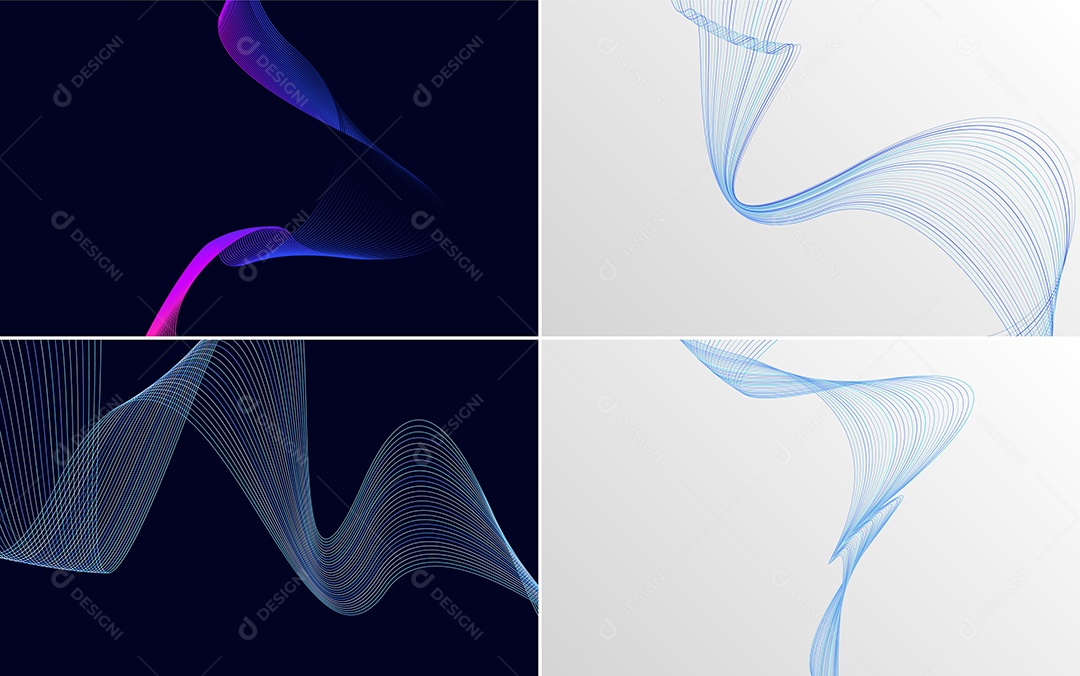 Coleção de conjunto de padrões geométricos de linhas mínimas Vetor EPS