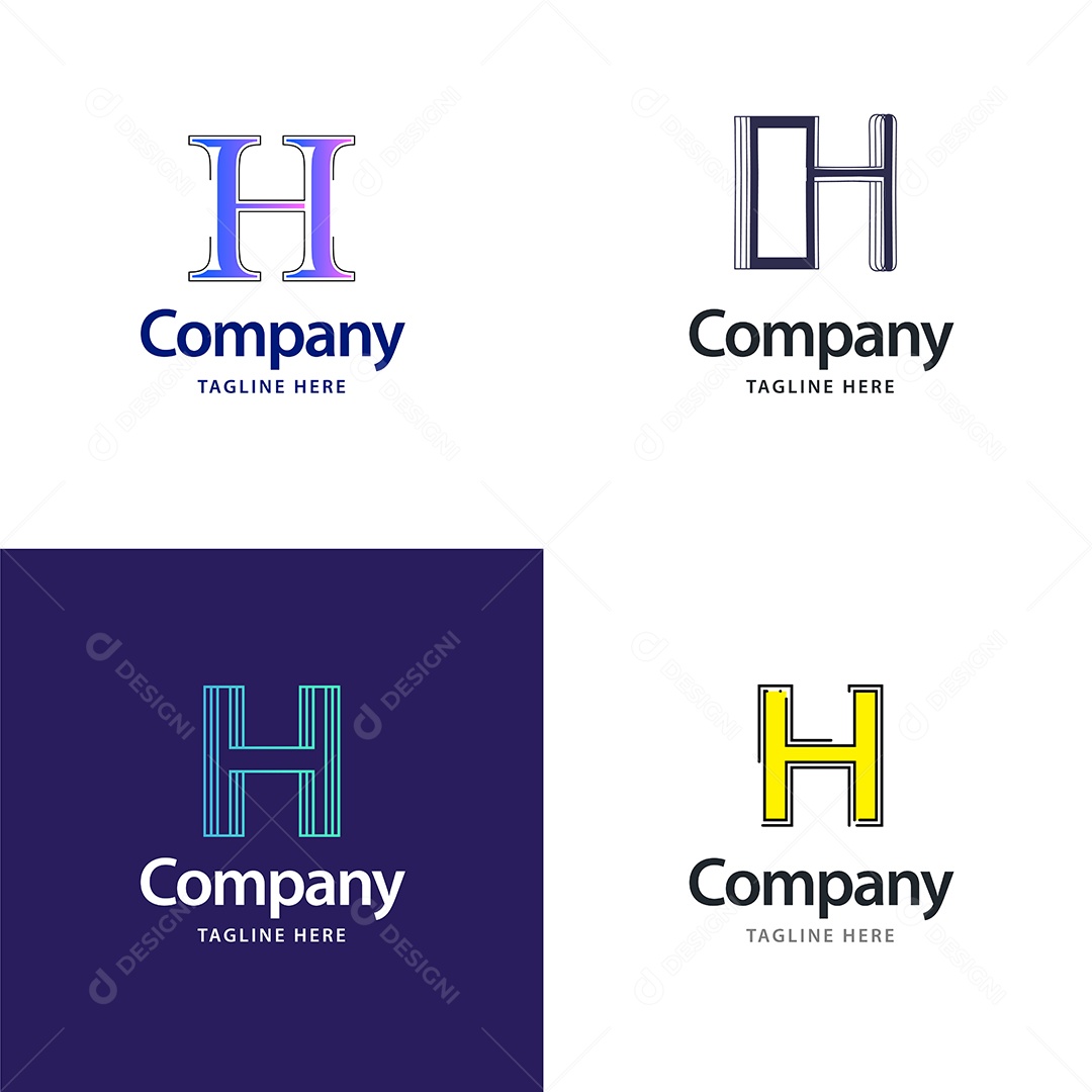 Logo Personalizado Empresas Vetor Empresa Vetores