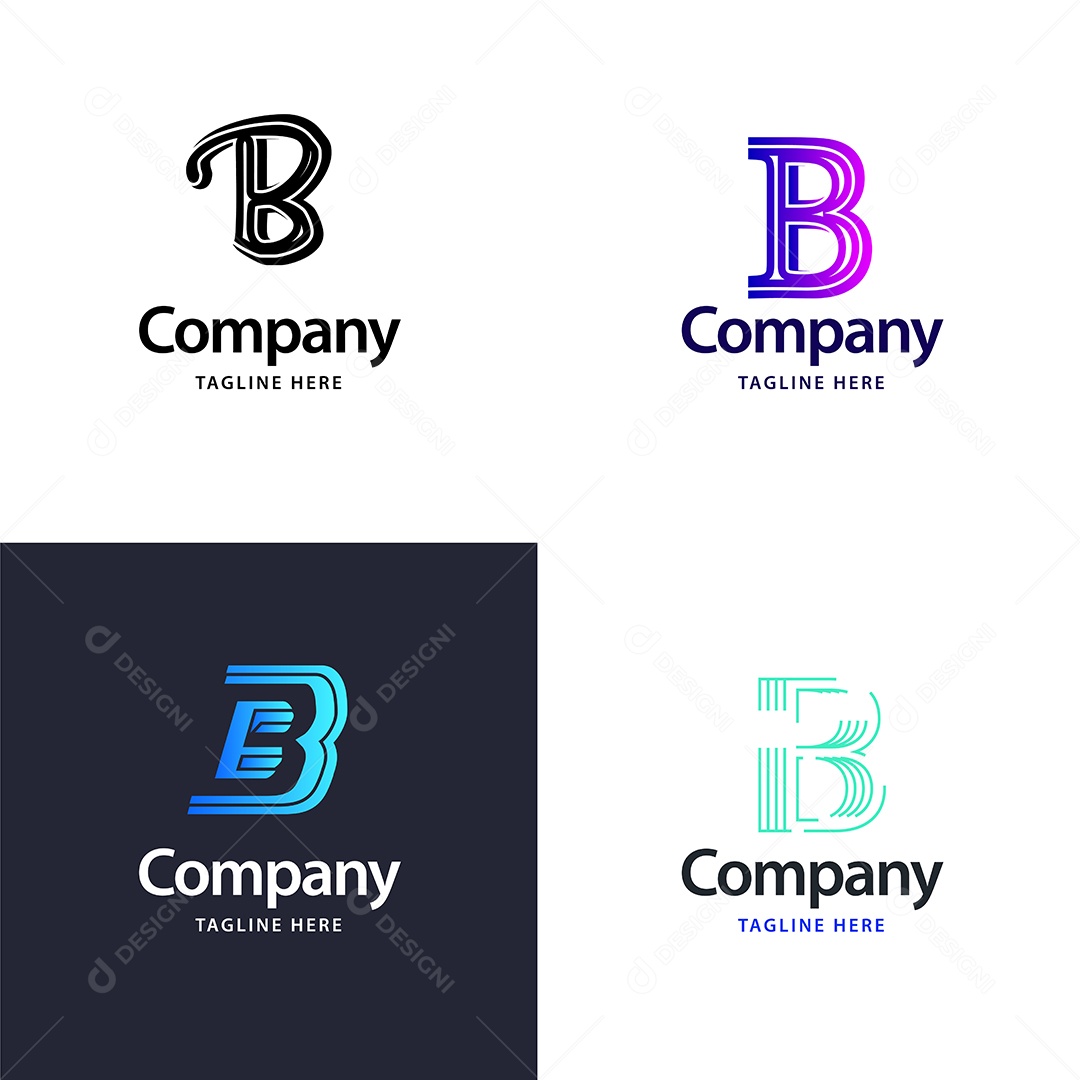 Logo Personalizado Empresas Vetor Empresa Vetores