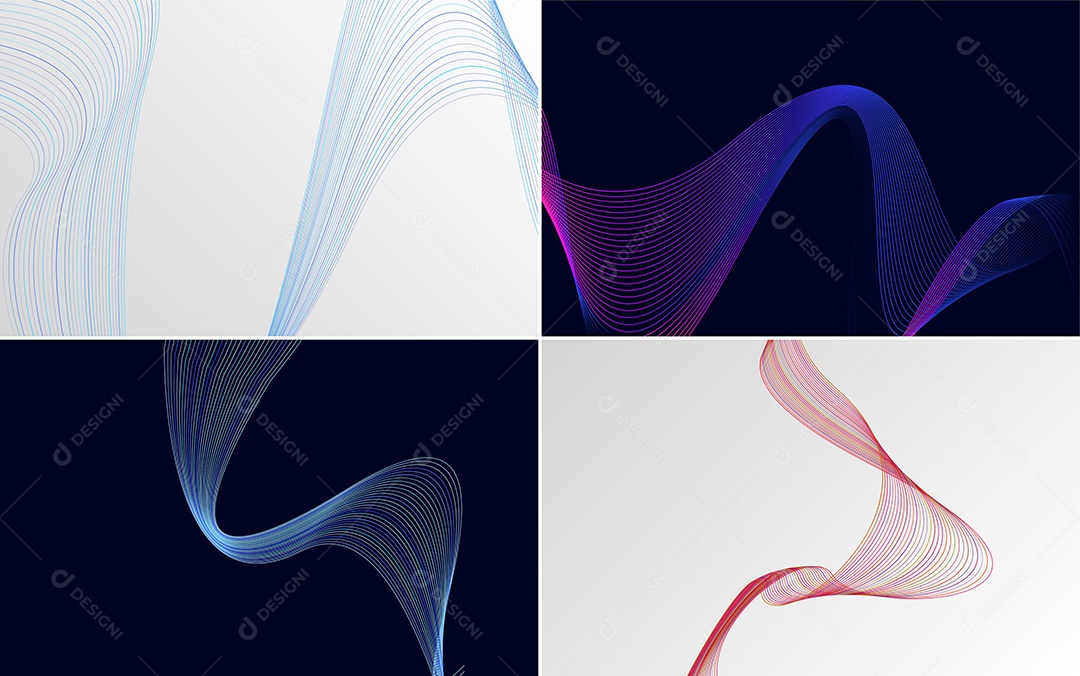 Coleção de conjunto de padrões geométricos de linhas mínimas Vetor EPS