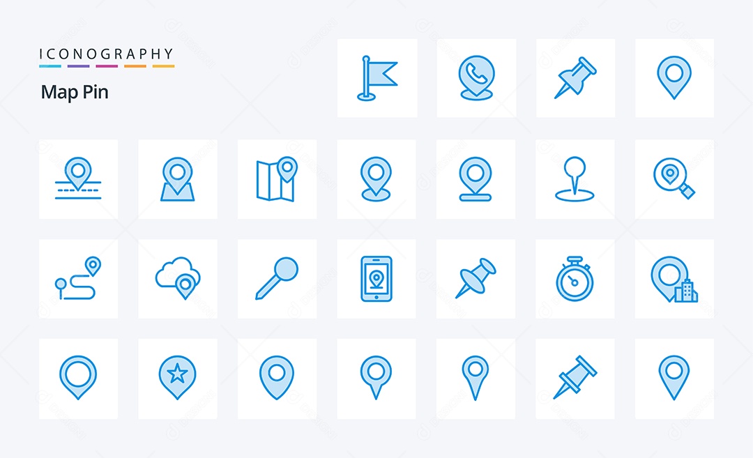 Pacote de Ícones e Elementos Vetores EPS