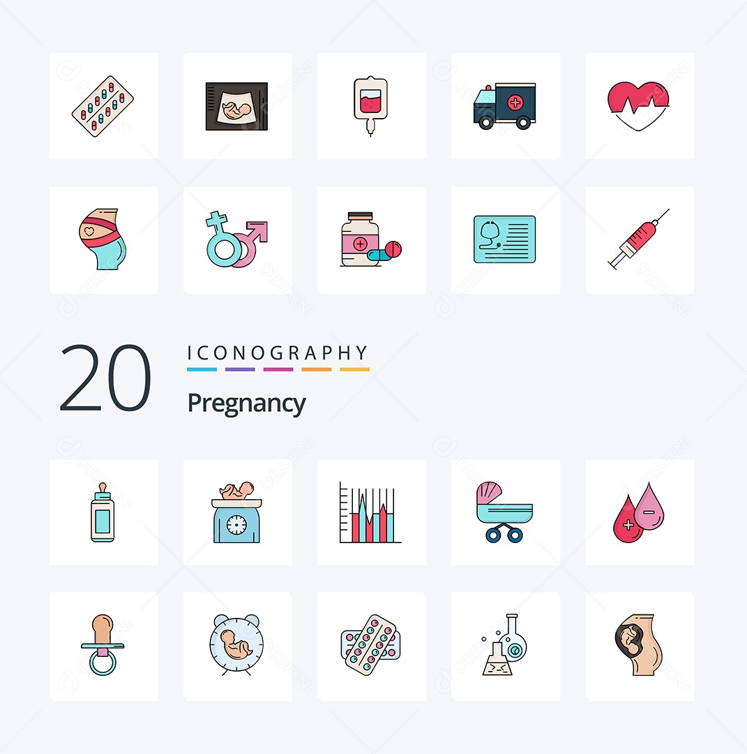 Pacote de Ícones e Elementos Vetores EPS