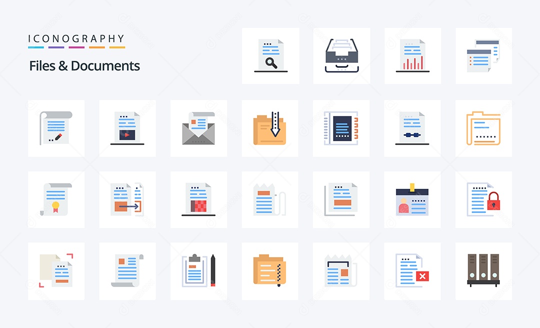Pacote de Ícones e Elementos Vetores EPS