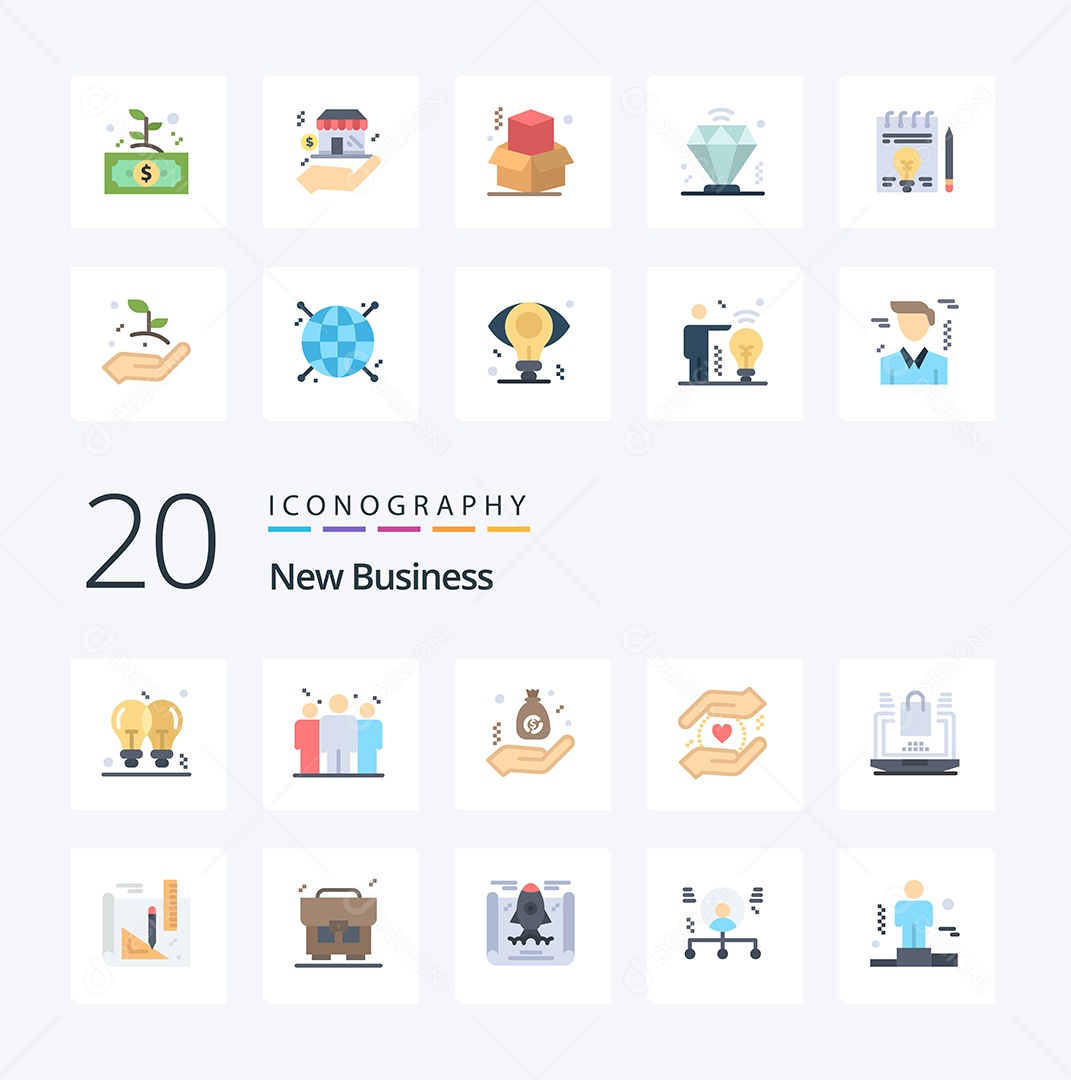 Pacote de Ícones e Elementos Vetores EPS