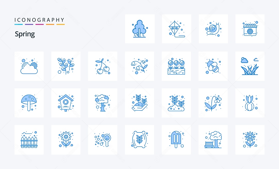 Pacote de Ícones e Elementos Vetores EPS