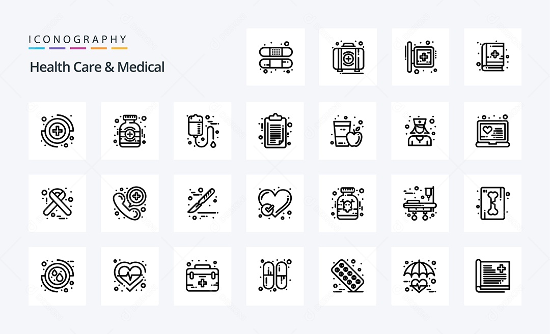Pacote de Ícones e Elementos Vetores EPS