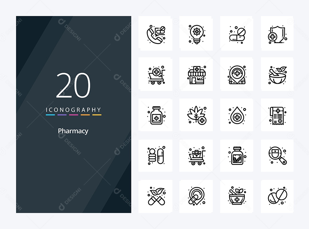 Pacote de Ícones e Elementos Vetores EPS