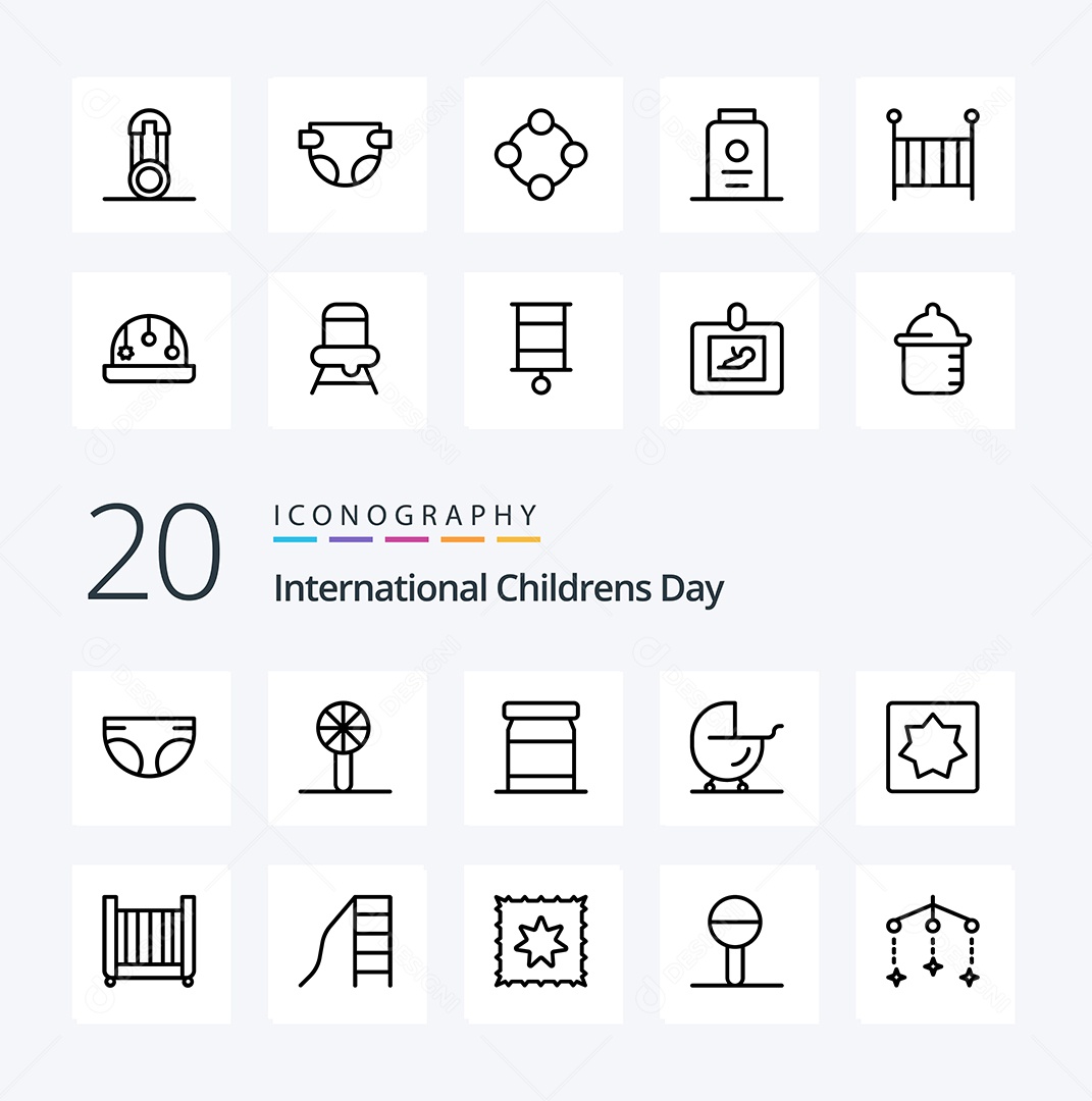 Pacote de Ícones e Elementos Vetores EPS