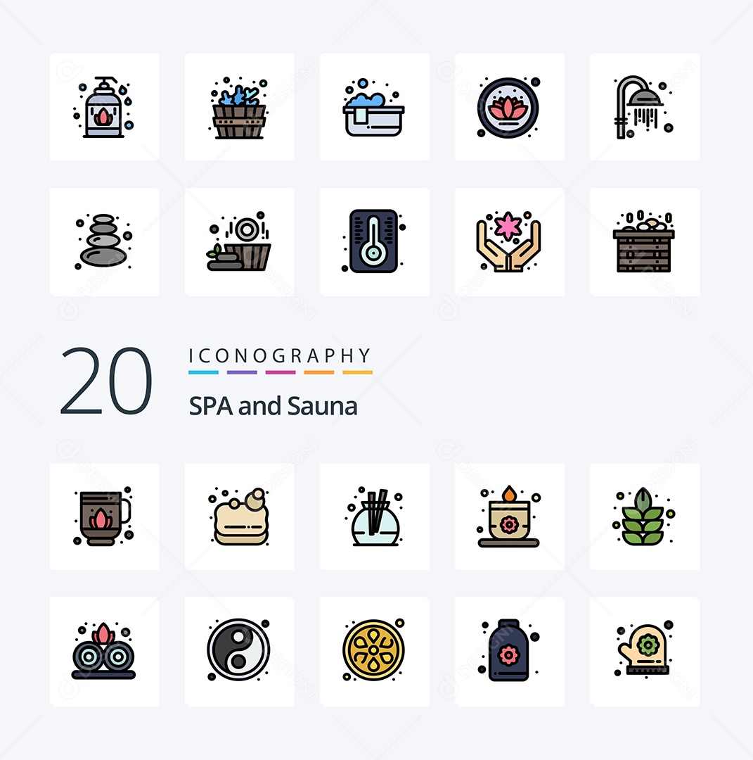 Pacote de Ícones e Elementos Vetores EPS