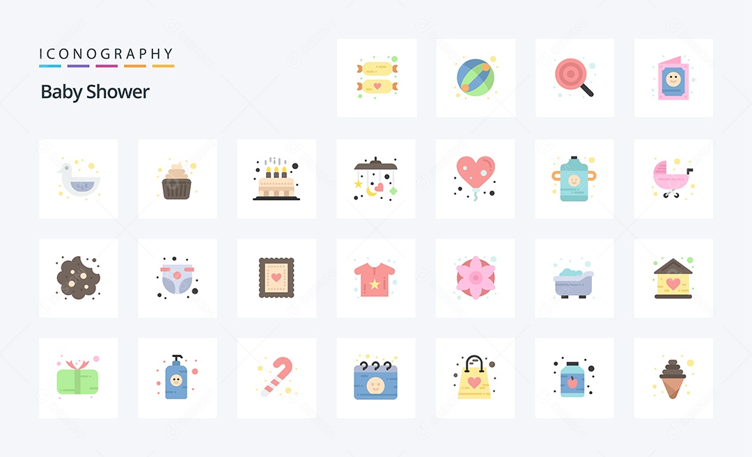 Pacote de Ícones e Elementos Vetores EPS
