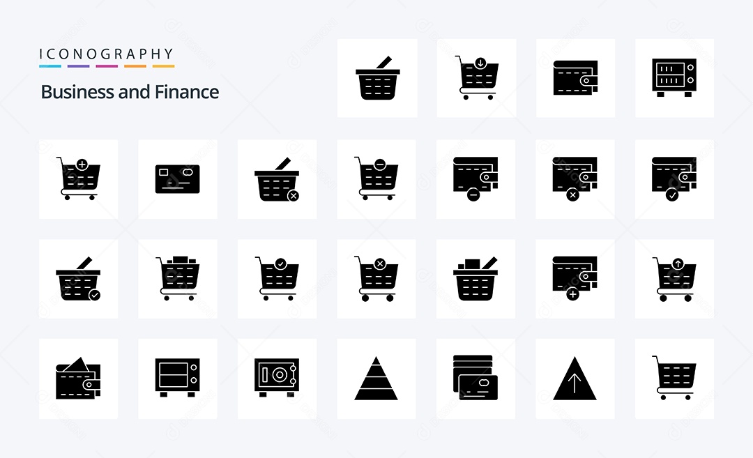 Pacote de Ícones e Elementos Vetores EPS