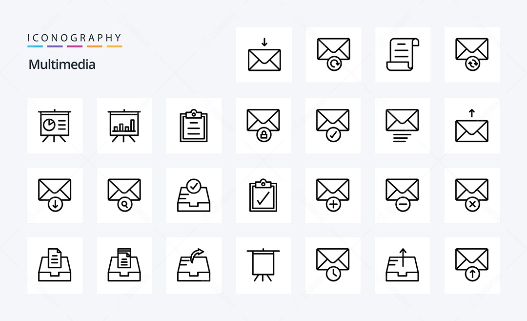 Pacote de Ícones e Elementos Vetores EPS