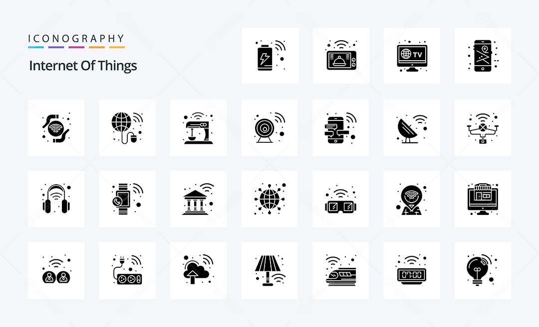 Pacote de Ícones e Elementos Vetores EPS
