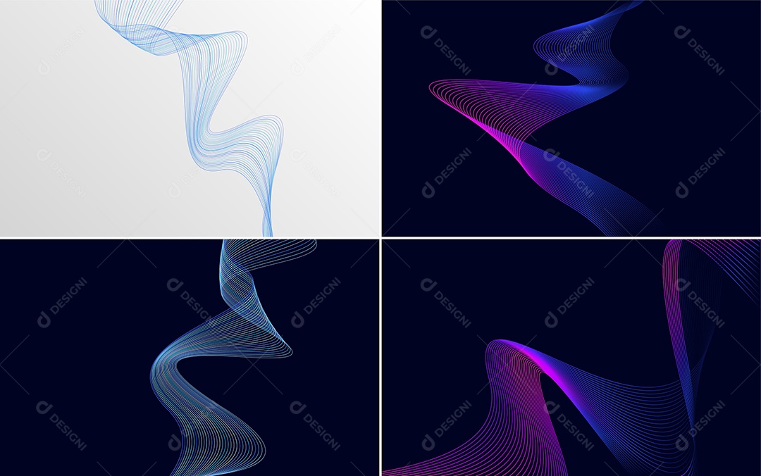 Coleção de conjunto de padrões geométricos de linhas mínimas Vetor EPS