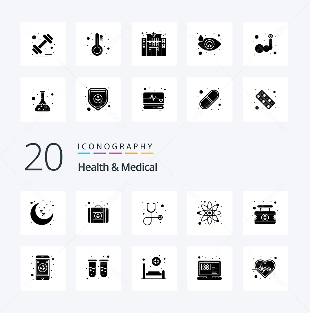 Pacote de Ícones e Elementos Vetores EPS