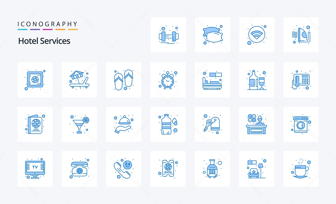 Pacote de Ícones e Elementos Vetores EPS