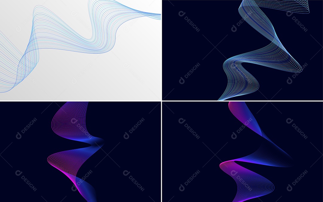 Coleção de conjunto de padrões geométricos de linhas mínimas Vetor EPS