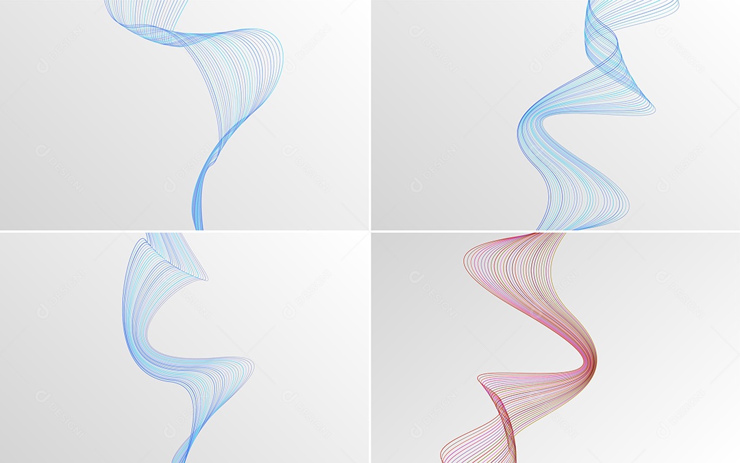 Coleção de conjunto de padrões geométricos de linhas mínimas Vetor EPS