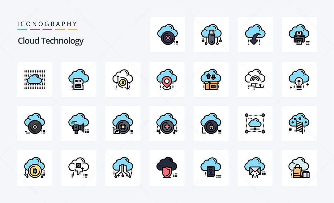 Pacote de Ícones e Elementos Vetores EPS