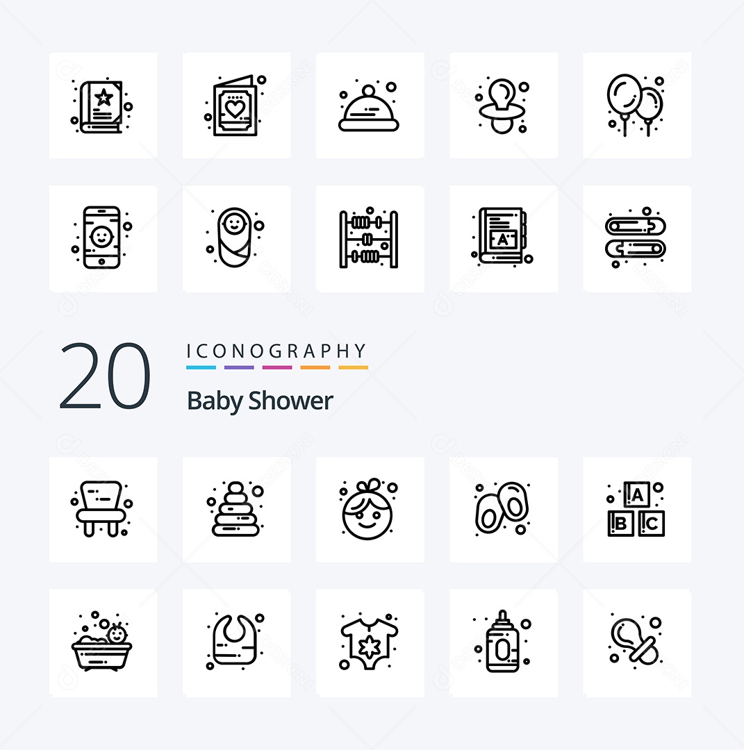 Pacote de Ícones e Elementos Vetores EPS