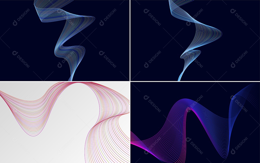 Coleção de conjunto de padrões geométricos de linhas mínimas Vetor EPS