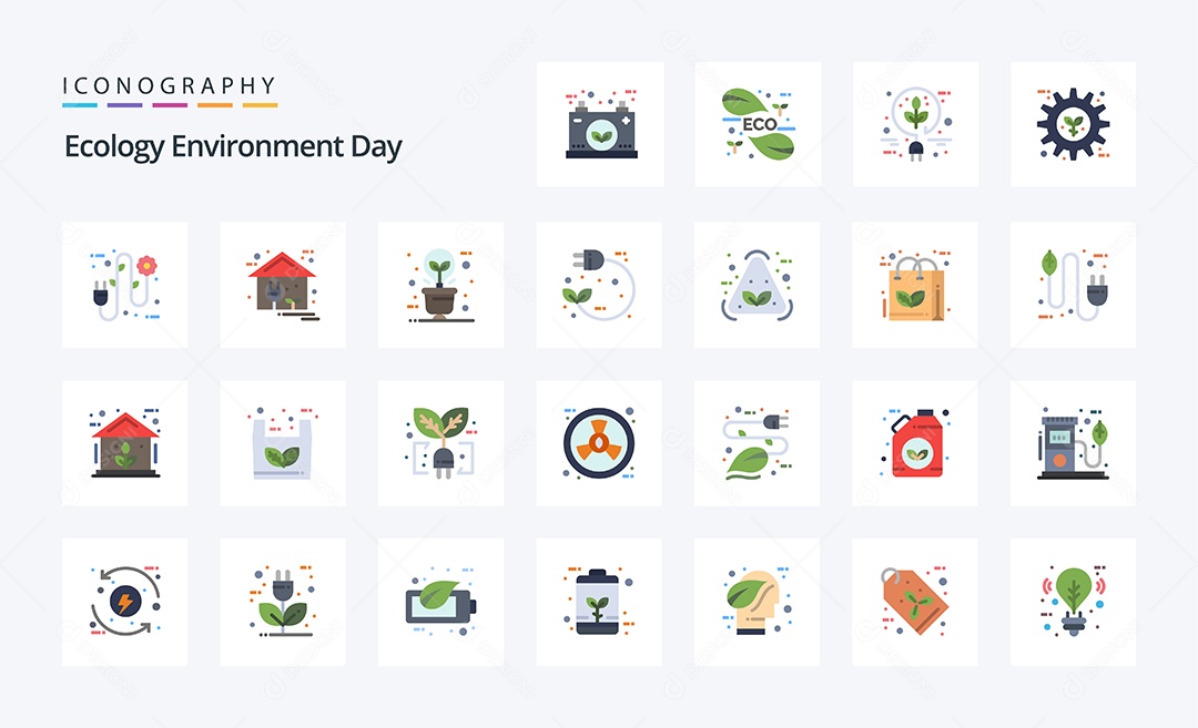 Pacote de Ícones e Elementos Vetores EPS