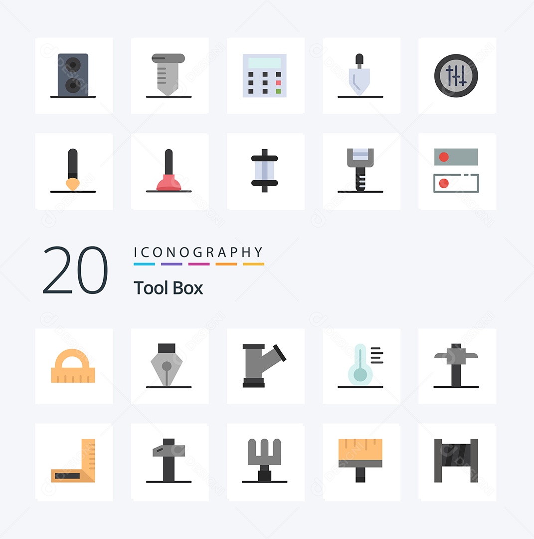 Pacote de Ícones e Elementos Vetores EPS