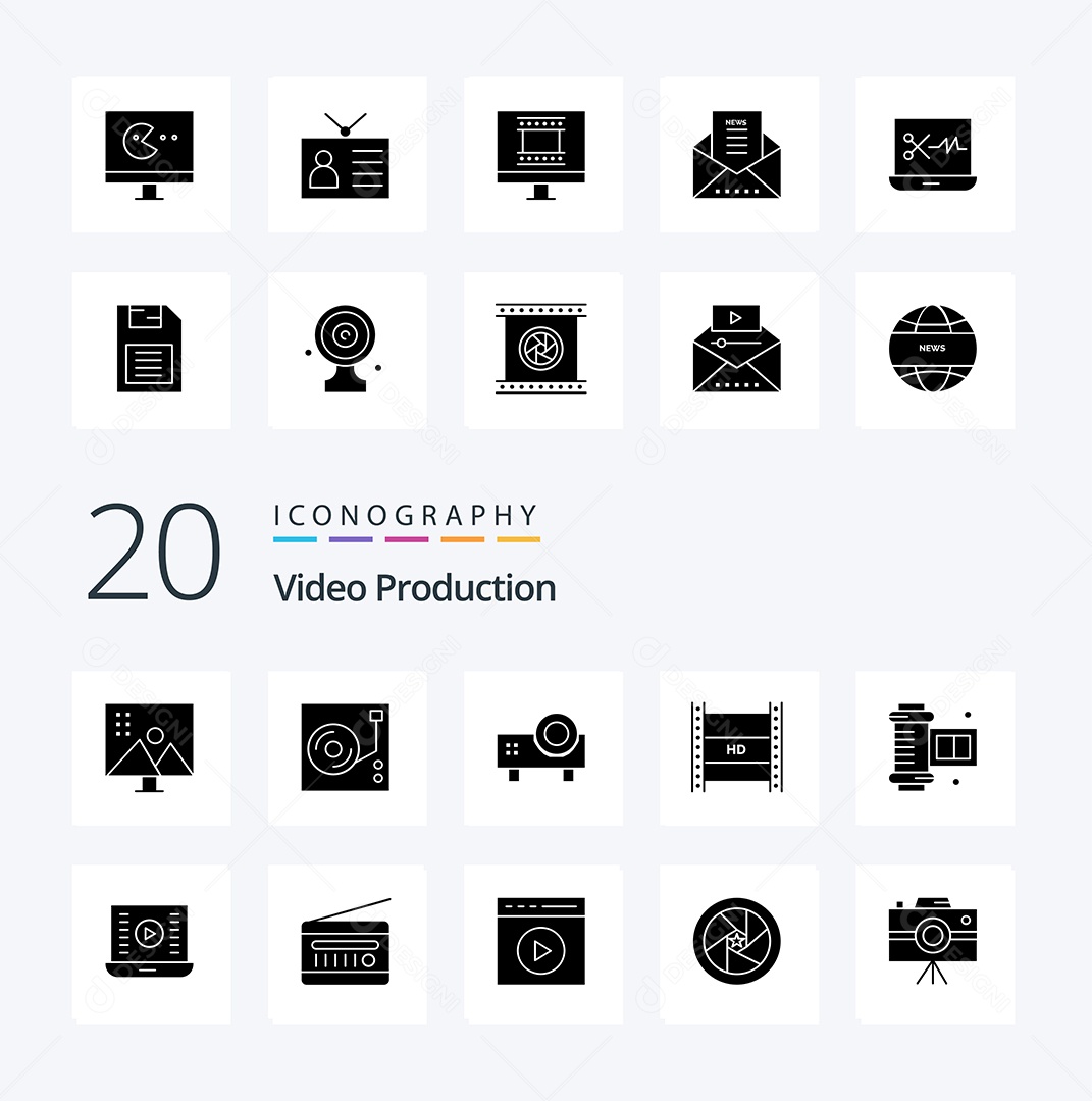 Pacote de Ícones e Elementos Vetores EPS