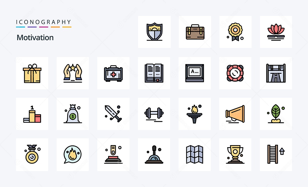 Pacote de Ícones e Elementos Vetores EPS