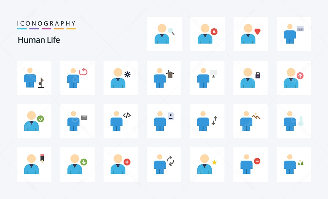 Pacote de Ícones e Elementos Vetores EPS