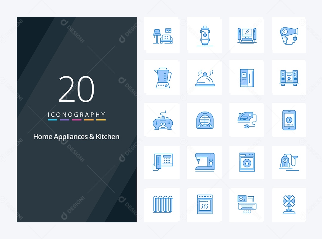 Pacote de Ícones e Elementos Vetores EPS