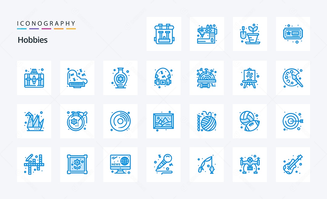Pacote de Ícones e Elementos Vetores EPS