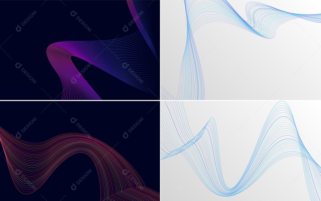 Coleção de conjunto de padrões geométricos de linhas mínimas Vetor EPS