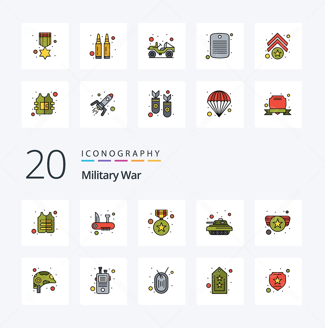 Pacote de Ícones e Elementos Vetores EPS