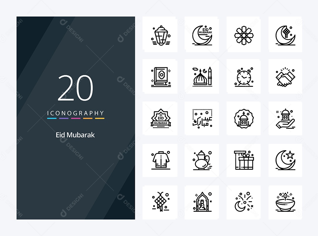 Pacote de Ícones e Elementos Vetores EPS