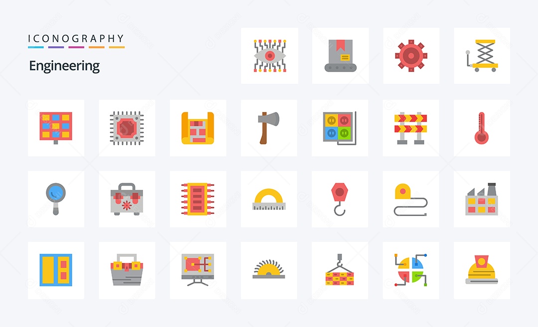 ícones Pacote Itens Objetos Ilustrações Ilustração Desenhos Vetores Vetor EPS Elementos