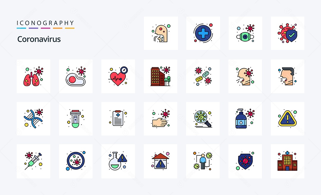 ícones Pacote Itens Objetos Ilustrações Ilustração Desenhos Vetores Vetor EPS Elementos