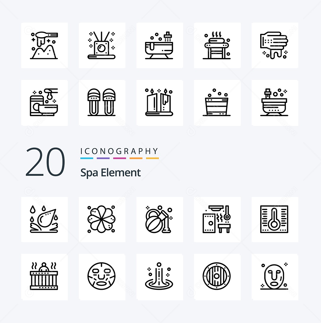 Pacote de Ícones e Elementos Vetores EPS