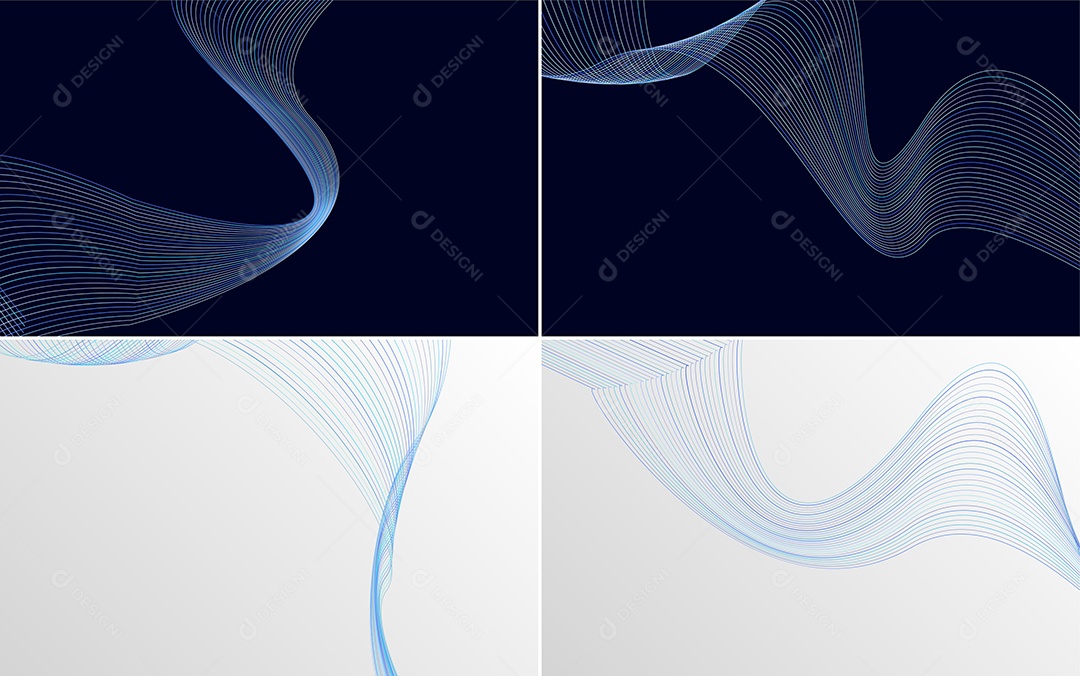 Coleção de conjunto de padrões geométricos de linhas mínimas Vetor EPS