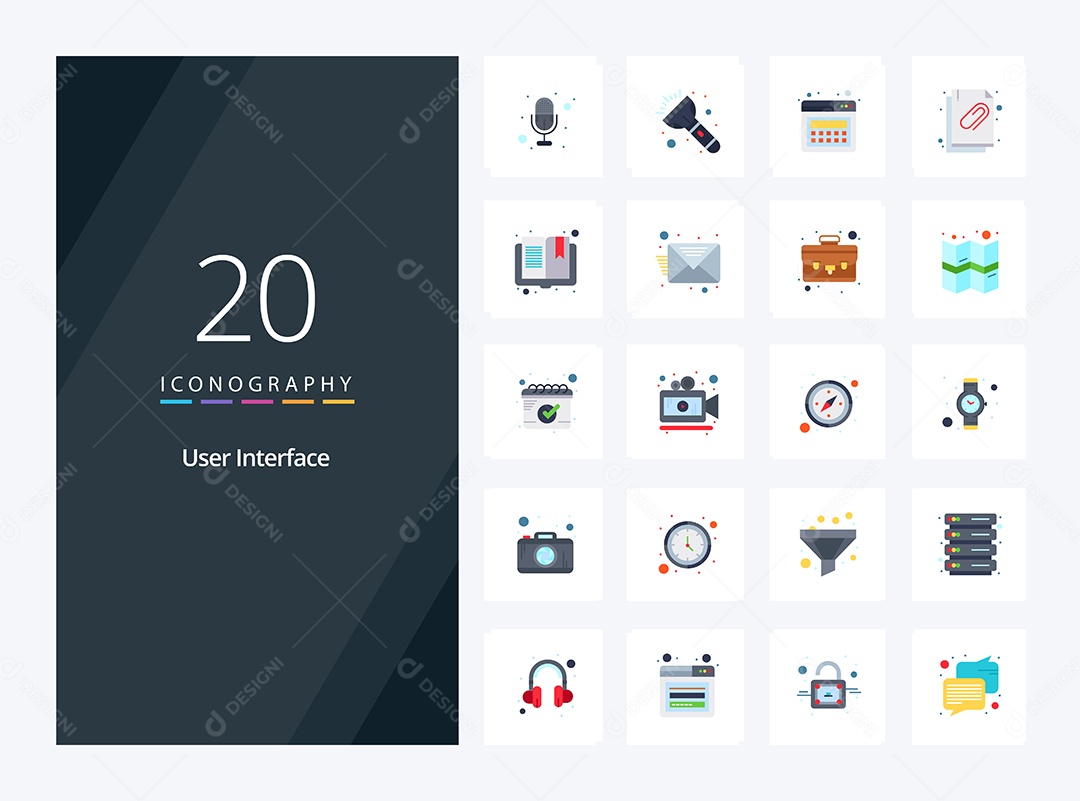 Pacote de Ícones e Elementos Vetores EPS