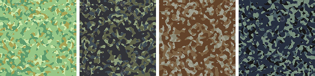 Padrão de Conjunto de fundo de Camuflagem Vetor EPS