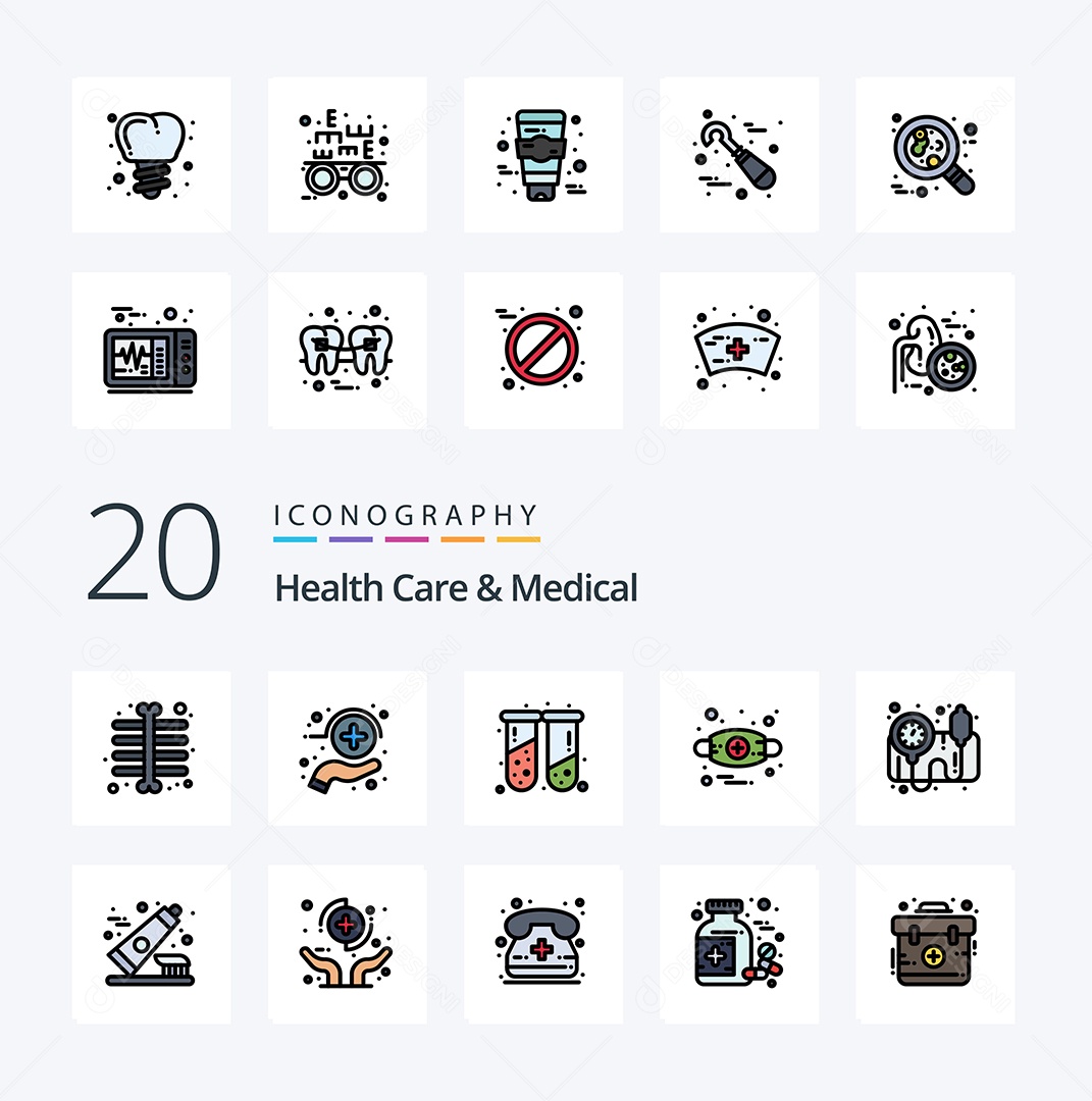 Pacote de Ícones e Elementos Vetores EPS