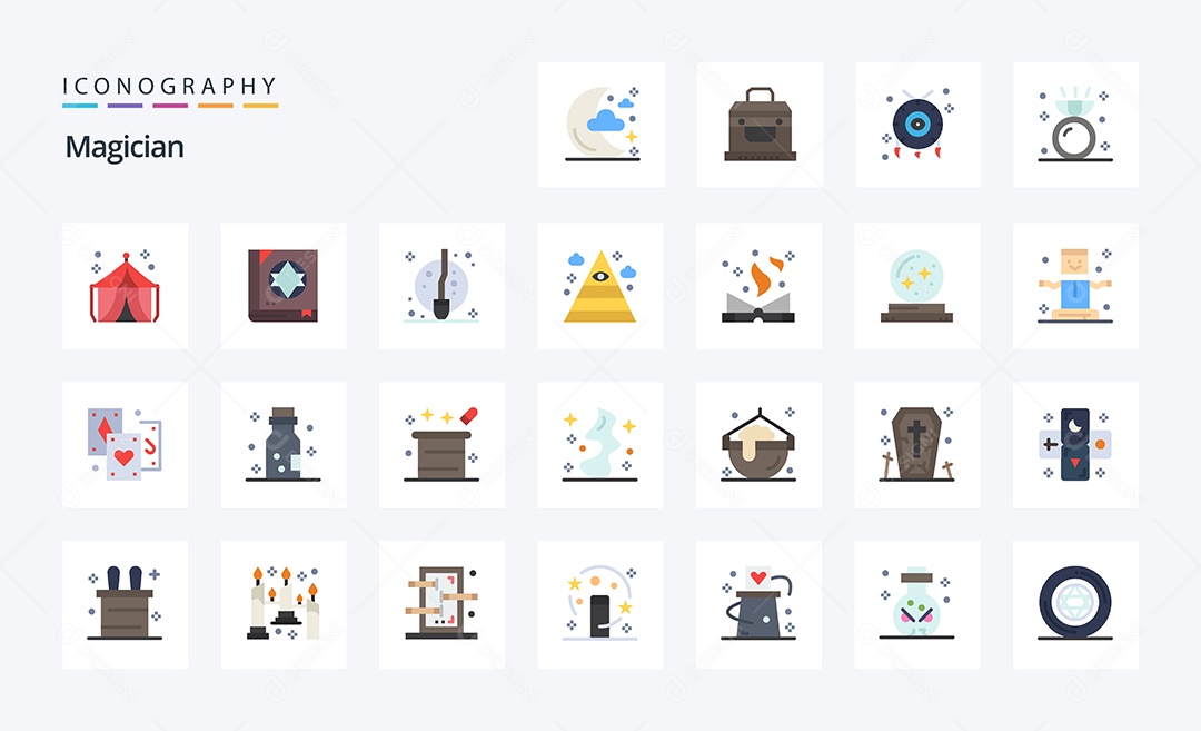 Pacote de Ícones e Elementos Vetores EPS