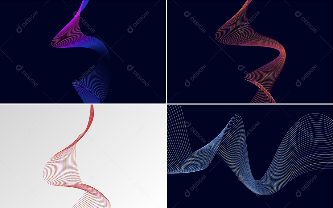 Coleção de conjunto de padrões geométricos de linhas mínimas Vetor EPS