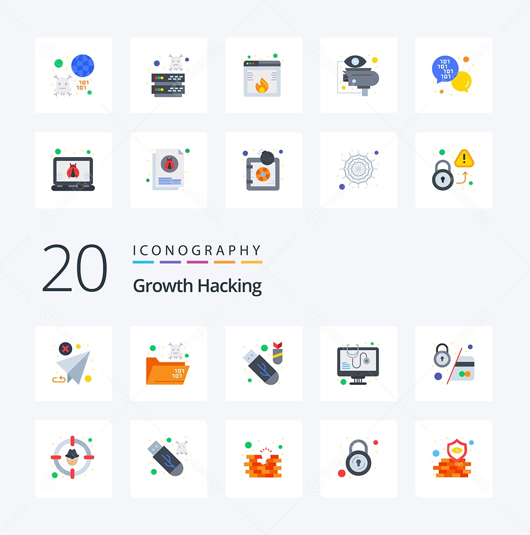 Pacote de Ícones e Elementos Vetores EPS