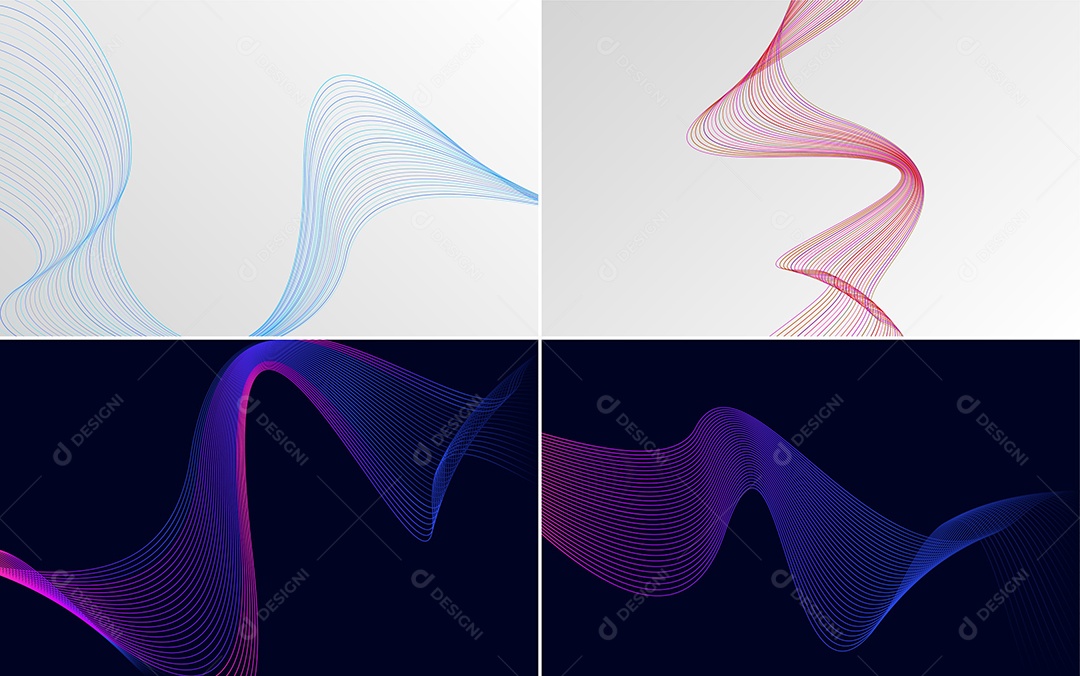 Coleção de conjunto de padrões geométricos de linhas mínimas Vetor EPS