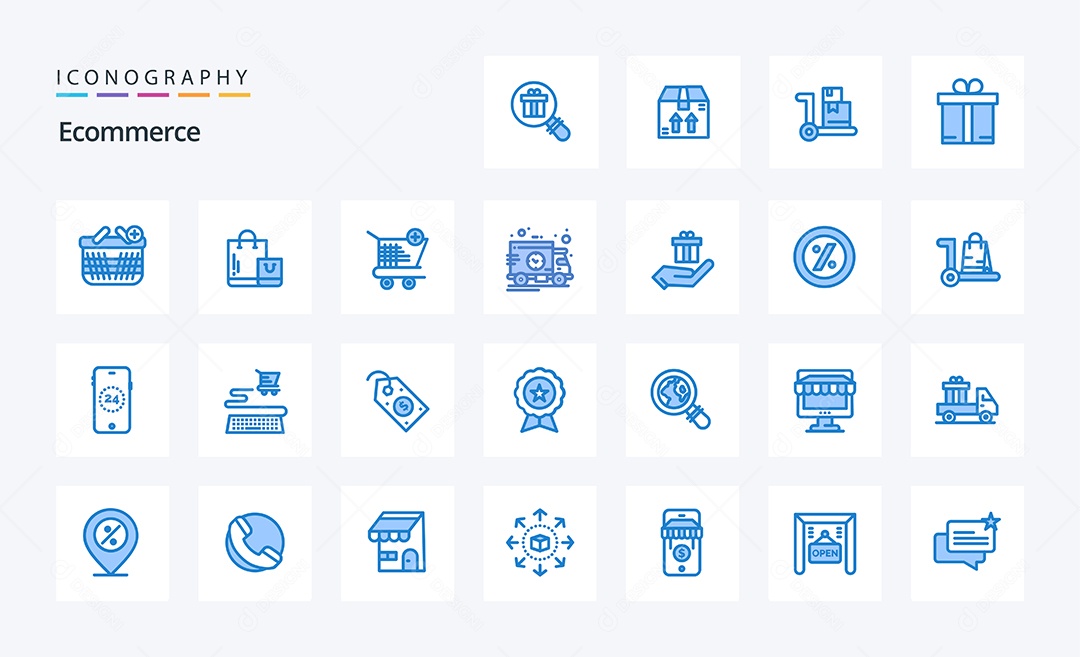 Pacote de Ícones e Elementos Vetores EPS