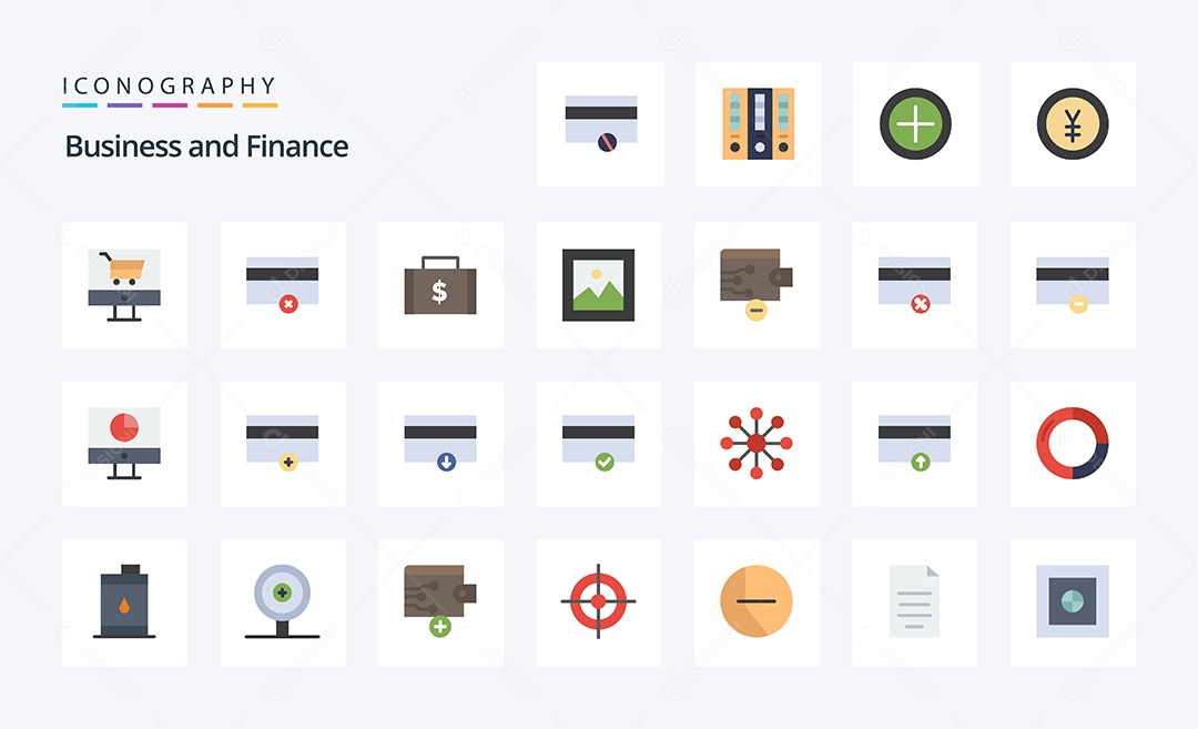 Pacote de Ícones e Elementos Vetores EPS