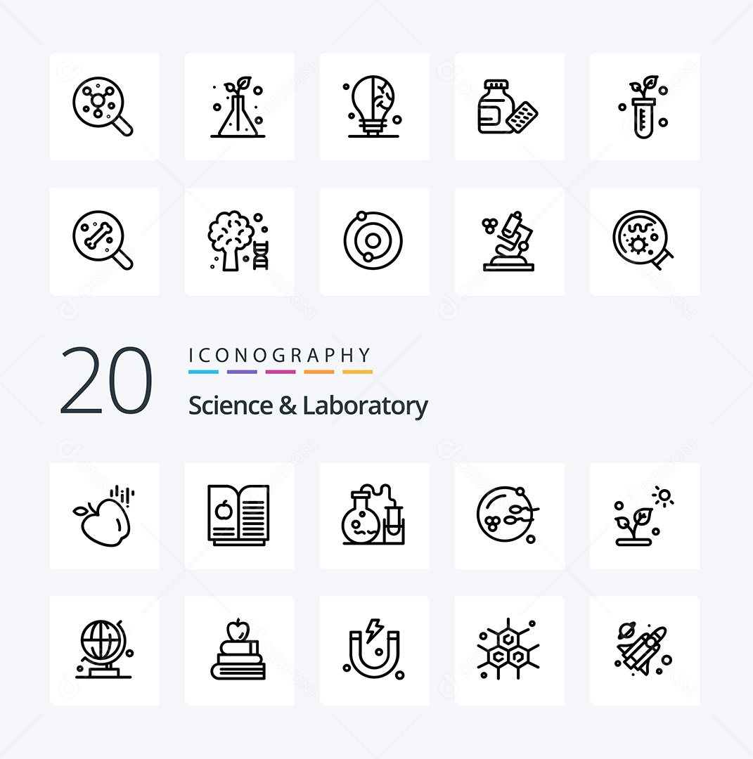 Pacote de Ícones e Elementos Vetores EPS